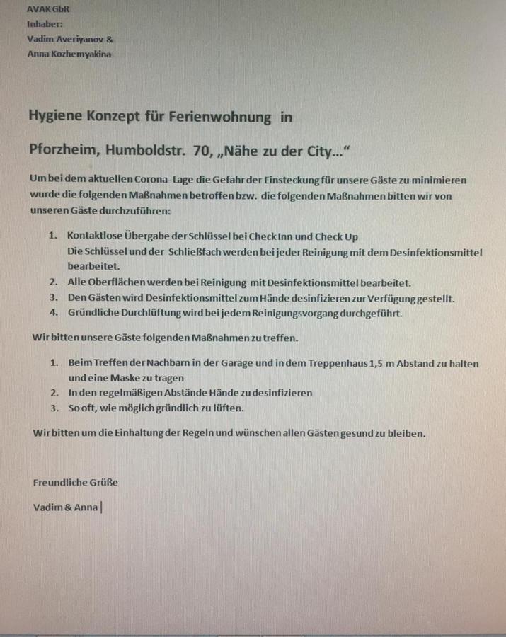 Nahe An Der City Fuer Monteure Und Fuer Urlauber Pforzheim Extérieur photo